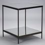 Dining Tables - Victor Side Table in Aged Silver - ROBERT LANGFORD