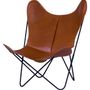 Armchairs - AA Butterfly chair with leather cover - AA NEW DESIGN