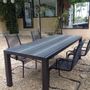 Dining Tables - Tables rayures - BLEU CITRON MOSAIQUES