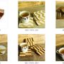 Tea and coffee accessories - Agate + Marble COASTERS - LUXURIOUS ARTS