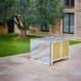 Cuisines de jardin - Island kitchen with sliding table - SAMUELE MAZZA OUTDOOR COLLECTION