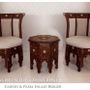 Chairs - unique set of 2 seats and table - HELENA WOOD ART