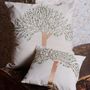 Fabric cushions - Hand embroidered cushions - SIWA CREATIONS