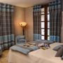 Curtains and window coverings - Flexible height curtain ready to hang strong grey and turquoise | C4 - FOUTA FUTEE