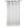 Curtains and window coverings - Flexible curtain ready to hang white and silver lurex stripes IS2 - FOUTA FUTEE
