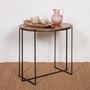 Dining Tables - Oval table iron and wood - CHEHOMA