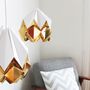 Design objects - Pendant lamp Hanahi Gold - TEDZUKURI ATELIER