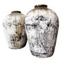 Pottery - Old White Washed Chinese Jars - THE SILK ROAD COLLECTION