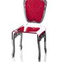 Chaises - CHAISE BAROQUE ROUGE - ACRILA
