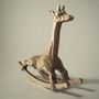 Sculptures, statuettes et miniatures - Micr'Olaf - la micro-girafe à bascule - puzzle 3D - ATELIER LUGUS