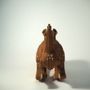 Sculptures, statuettes et miniatures - Carlitos le Micro-céros - puzzle 3D de rhinocéros - DIY - Made in France. - ATELIER LUGUS