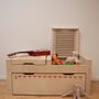 Children's bedrooms - The LH's bench, a handcrafted poplar plywood storage furniture - ATELIER LUGUS