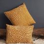 Fabric cushions - Bogolan and linen cushions - Mustard - TISSERAND DAKAR