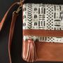 Sacs et cabas - Sac Bogolan & cuir camel - TISSERAND DAKAR