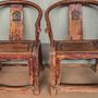 Chairs - Chinese horseshoe back armchairs - THE SILK ROAD COLLECTION