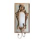 Mirrors - BAROQUE MIRROR WITH SCONCES GREEN AND GOLD - ELUSIO