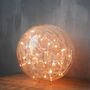 Decorative objects - Boule verre clair craquelé et guirlande - CHEHOMA