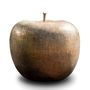 Outdoor decorative accessories - foundry bronze apple sculpture - BULL & STEIN