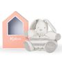 Soft toy - Chubby Rabbit Grey & Cream - KALOO