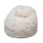 Lounge chairs - Icelandic Sheep Skin Bean Bag - white shorn  - IKIMO