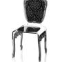 Chairs - BLACK BAROQUE CHAIR - ACRILA