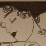 Carrelages et dallages - Fresque basée sur le portrait de Gerti par Egon Schiele. - MARCHAND DE SABLES