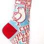 Socks - we just want you to be happy - different lines - BLUE Q