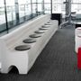 Design objects - Flexible white bench 42 cm - STOOLY