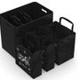 Storage boxes - Cool Birch Black Ecosmol - NIIMAAR