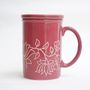 Mugs - Mughal Coffee Mug - Salmon Pink - ARTIZEN