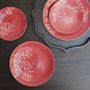 Formal plates - Mughal Half Plate - Salmon Pink - ARTIZEN