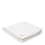 Throw blankets - Embossed Linen Washed Blanket, crumpled white sand - THECOCOONALIST