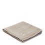 Throw blankets - Plaid gaufré en lin lavé, aspect froissé sable gypse - THECOCOONALIST
