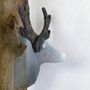 Other wall decoration - Reindeer head, galvanised metal + felt - UN ESPRIT EN PLUS