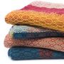 Throw blankets - Lambswool & cashmere Throw, Blue Lagoon - THECOCOONALIST