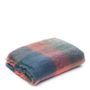 Throw blankets - Mohair Throw, Blue, Coral, Green - THECOCOONALIST