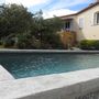 Outdoor pools - Stone look massive coping - ROUVIERE COLLECTION