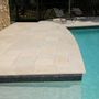 Outdoor pools - Stone look straight copings - ROUVIERE COLLECTION