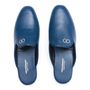 Chaussures - Mules d'Intérieur cuir de cerf, Bleu - THECOCOONALIST