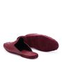 Shoes - Ostrich leather mules, burgundy - THECOCOONALIST