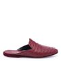 Shoes - Ostrich leather mules, burgundy - THECOCOONALIST