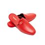 Shoes - Deer Leather Interior Slippers, Orange - THECOCOONALIST