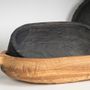 Decorative objects - MEDIUM OVAL BOWL WITH HANDLES - FUGA