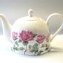 Accessoires thé et café - théière en porcelaine brillant "rose de couleur rose" - JAMESON - ART DE LA TABLE