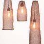 Hanging lights - CROCHETED COPPER WIRE LAMPSHADES - MAHATSARA
