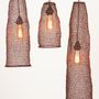 Hanging lights - CROCHETED COPPER WIRE LAMPSHADES - MAHATSARA