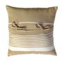 Fabric cushions - Pillow and Square cushion 40 x 40 cm and 60 x 60 cm white and beige CB3 - FOUTA FUTEE