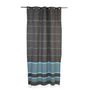 Curtains and window coverings - Flexible height curtain ready to hang strong grey and turquoise | C4 - FOUTA FUTEE