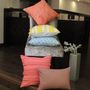 Fabric cushions - Twin Tone Blush Cushion Cover - THE INDIAN PICK