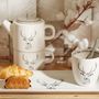Tasses et mugs - Mug, Tea for one et plat à cake "Cerf" - KORB